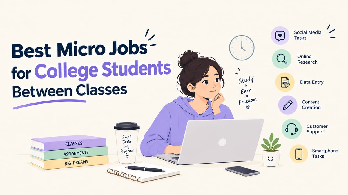 Earning Opportunities Are Now Available! Check out the Best Micro Jobs for College Students Between Classes!