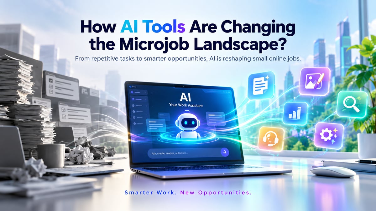 How AI Tools Are Changing the Microjob Landscape? Explore the Dynamic Trends of AI Workflow!