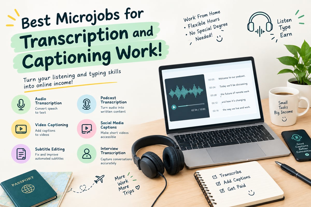 Are You Having Great Listening Skills? You Can Choose the Best Microjobs for Transcription and Captioning Work!