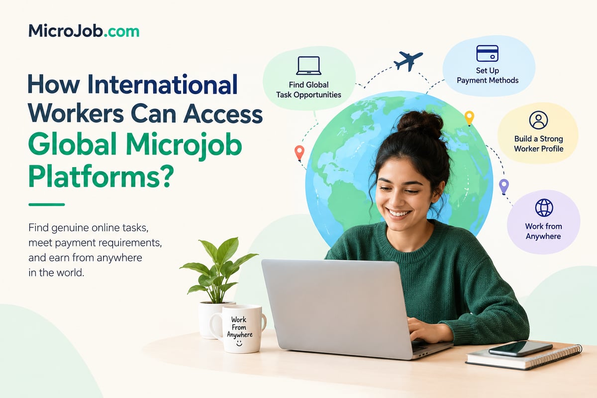 How International Workers Can Access The Global Microjob Platform? Check Out for Practical Guide!
