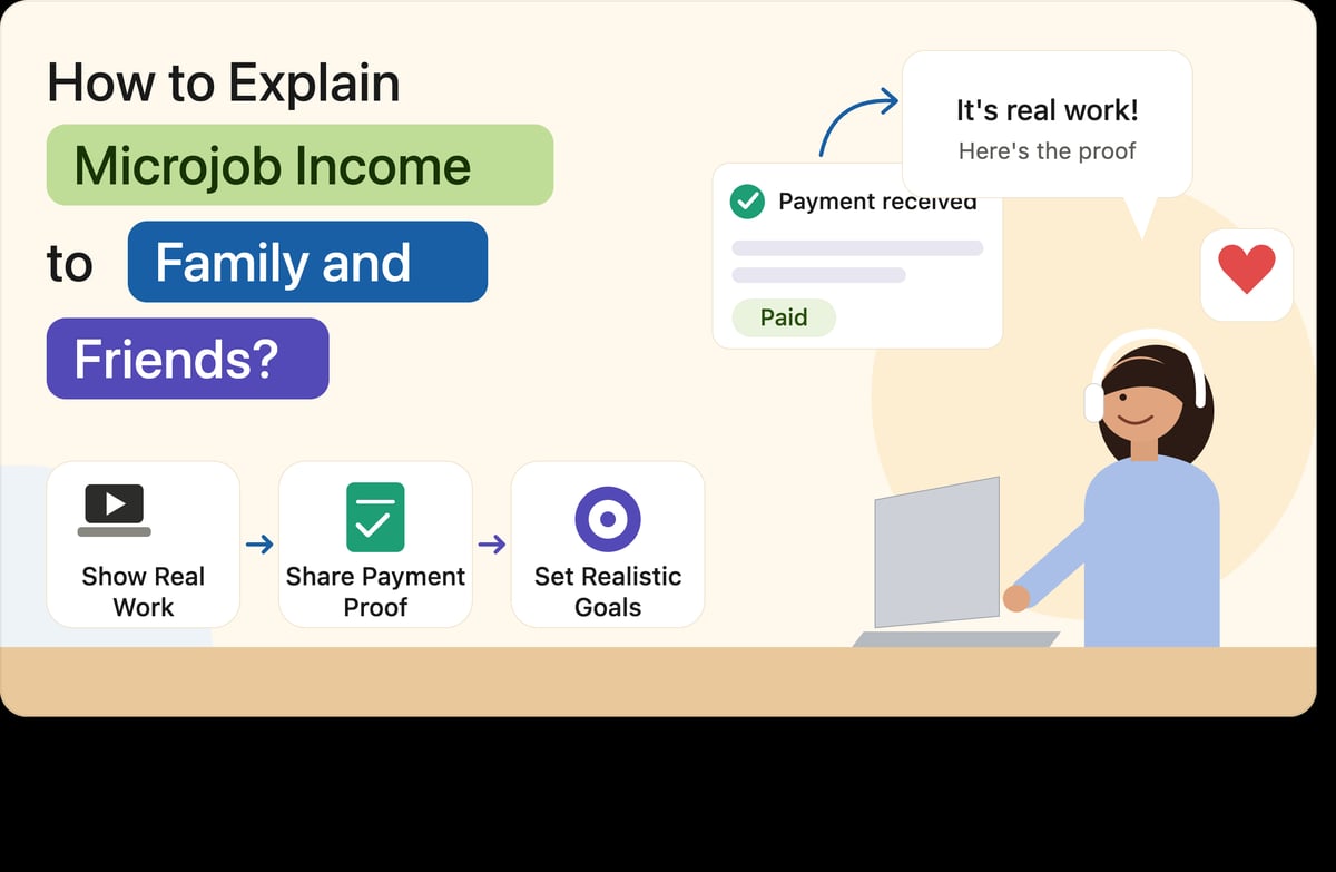 How to Explain Microjob Income to Family and Friends? Find Simple Ways to Convince and Gain Confidence!