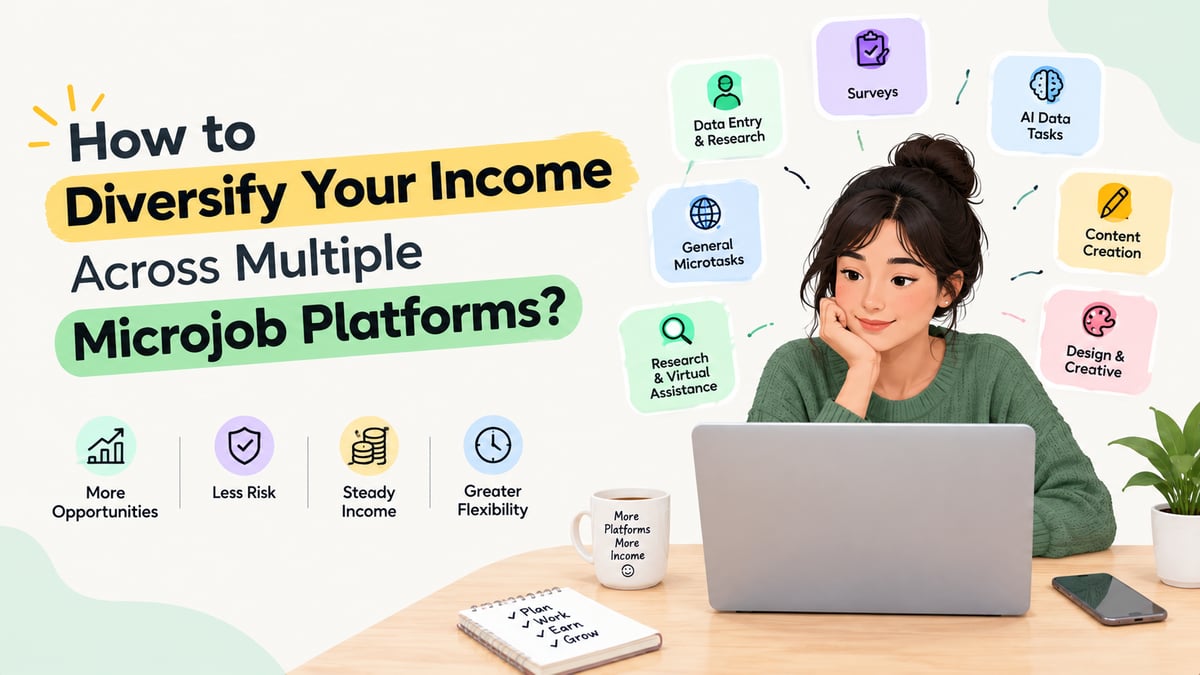 How to Diversify Your Income Across Multiple Microjobs? Explore the Different Microjobs Tasks!