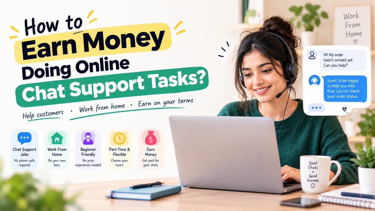 Are You a Great Communicator! Find Out How to Earn Money Doing Online Chat Support Tasks!