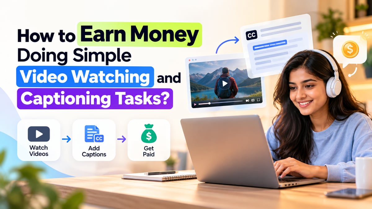 How to Earn Money Doing Simple Video Watching and Captioning Tasks? Here Are the Proven Ways!